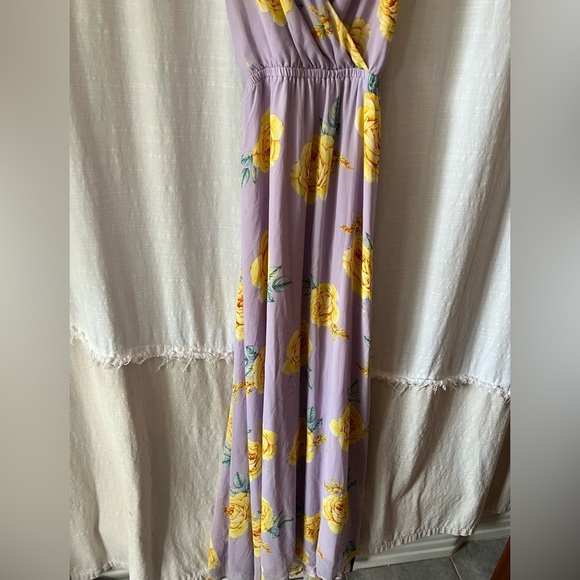 Lulus | Kind and Loving Lavender Floral Backless Maxi Dress - Picture 5 of 10